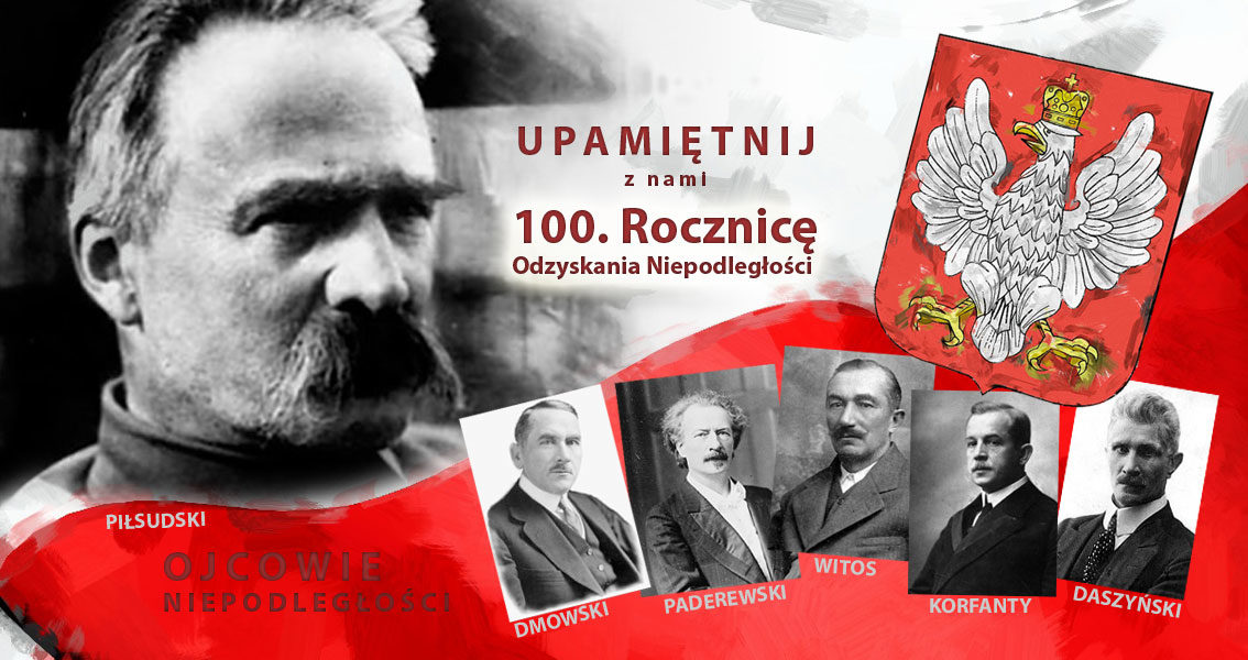 Pamiątka z okazji  100-lecia<br> Odzyskania Niepodległości<br> przez Polskę.