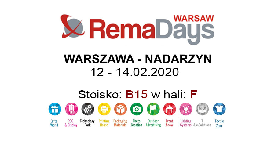 Zapraszamy do odwiedzenia naszego stoiska na targach RemaDays