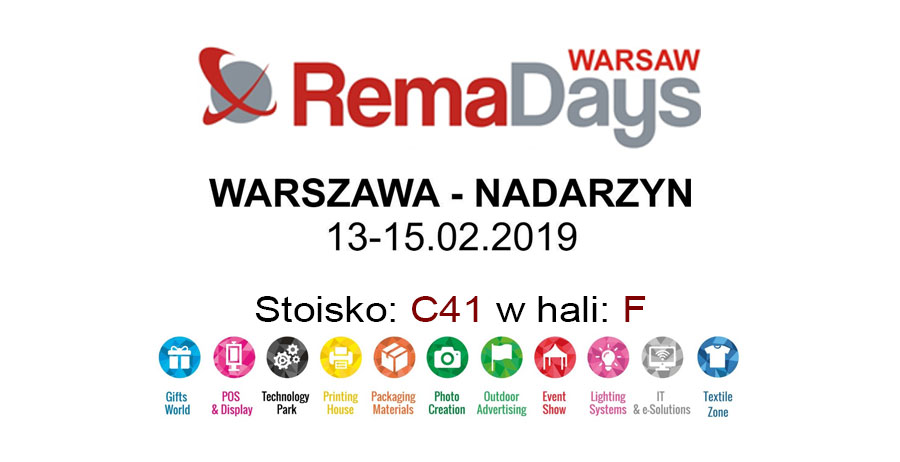 Zapraszamy do odwiedzenia naszego stoiska na targach RemaDays