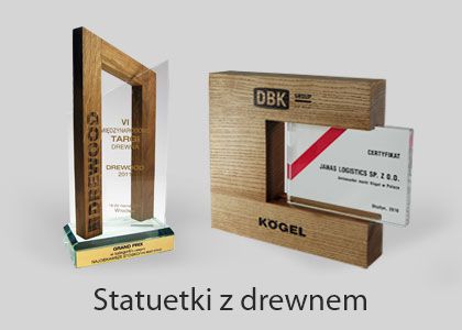 Statuetki z drewnem